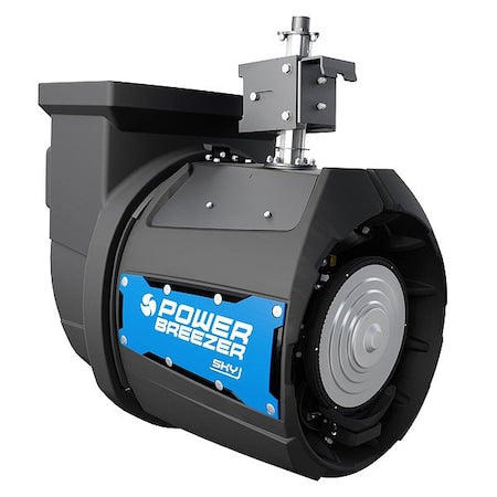 Power Breezer PBS2-126P - Mounted Misting Cooler, 9,100 cfm, 100 sq ft, 15 gal, Direct, 83-3/16 in W