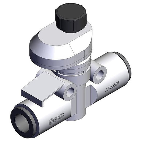 Smc AS2052FS-08 - SPEED CONTROLLER, INLINE, WITH INDICATOR