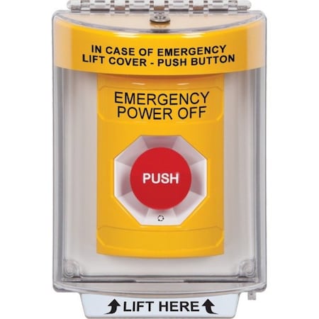 Safety Technology International SS2231PO-EN - Emergency Power Off Push Button,2-7/8" D