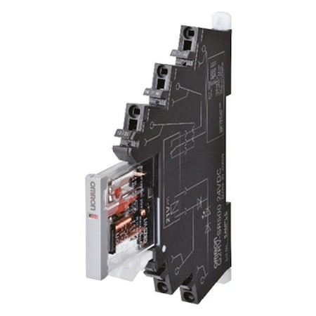 Omron G2RV-ST700-AP AC/DC24 - DIN Rail, Slim General Purpose Relay, 50 m A, Screw