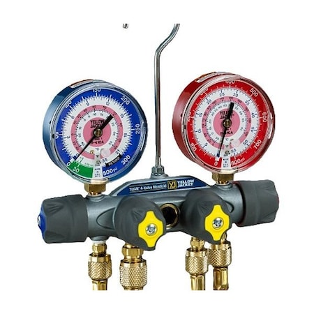 Yellow Jacket 49935 - Manifold Gauge Set,5 ft L,3 1/8 in Gauge