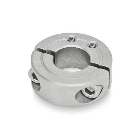 J.W. Winco 7072.1-30-B12-NI-B - Two-Piece Shaft Collars