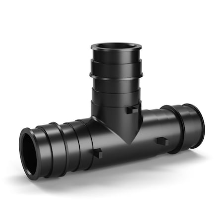 Zurn QEPT773X - Tee,Polymer,Barbed1 1/2in,1 1/2in,1/2in