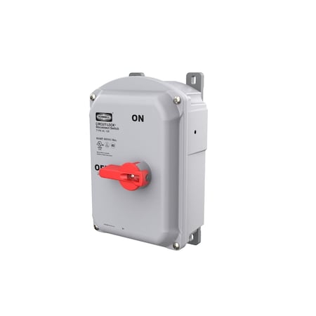 Hubbell Wiring Device-Kellems HBLDS60 - Disconnect Switch, Nonfusible, 3 PST, Three Phase, NEMA 4 X, Indoor/Outdoor, PBT