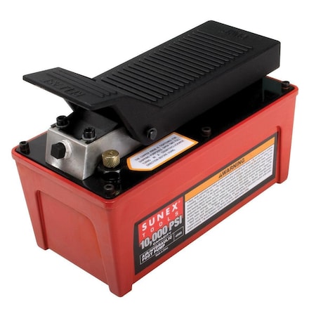 Sunex 4998 - Air/Hydraulic Foot Pump W/98 Cubic Inches Usable Fluid