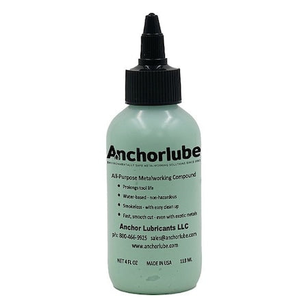 Anchorlube 3115 - Cutting Fluid, Anchorlube, 4 fl oz, Bottle, Green