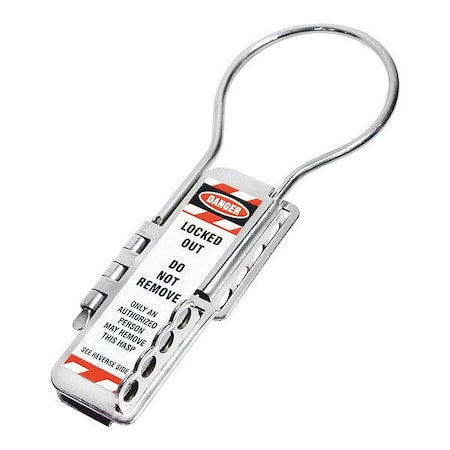 Zing 7665 - Lockout Hasp,Silver,Stainless Steel