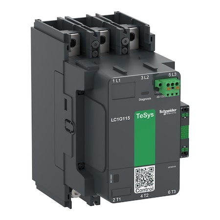 Schneider Electric LC1G115EHEN - IEC Magnetic Contactor, 1 NC/1 NO, 48 V-130 V AC/DC, 3 P, Spring Type