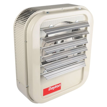 Dayton 804RZ8 - Fan Forced Electric Unit Heater, Wall & Ceiling, 3 Phase, 480 VAC, 10k W, 21-3/4 in H, 19 in W