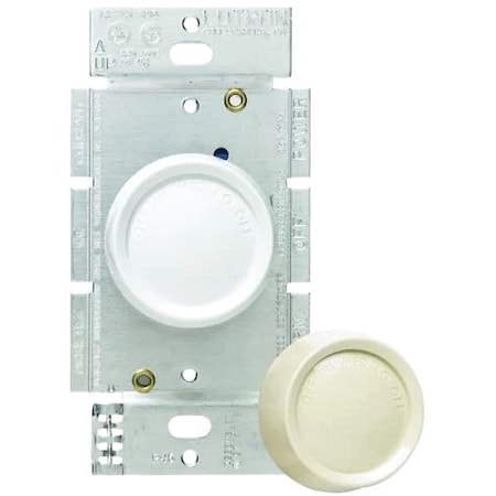 Lutron FSQ-2FH-DK - Fan Control Switch,120 V,1.5 A,White Plate