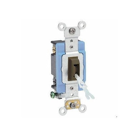 Leviton 1204-2L - Toggle Locking 4-Way 15 A Ind Gr Brown