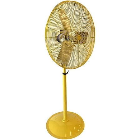 Hessaire 30PY2 - Standard Duty Industrial Fan, Pedestal Mount, 30 in Blade Dia, 115 V, 8,710 cfm, Non-Oscillating