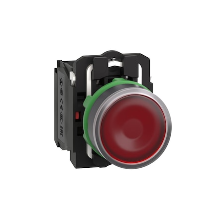 Schneider Electric XB5AW34G5 - Illuminated Push Button Operator, 22 mm, Red