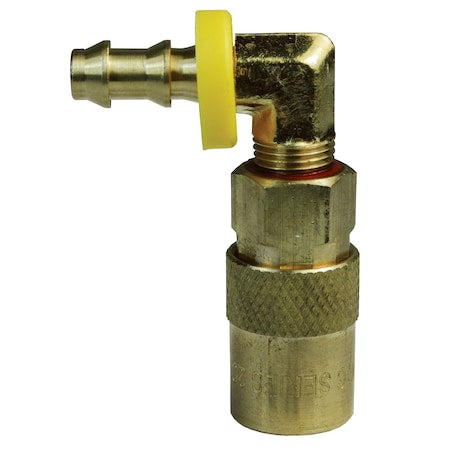 Dixon 3CM9B4-B-E - CM Unvalved,Coupler,3/8" Push Barb,1/2"