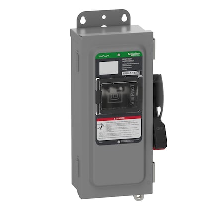 Schneider Electric VH321AWKGL - Safety Switch, Fusible, 3 PST, Three Phase, NEMA 12, Indoor, Steel