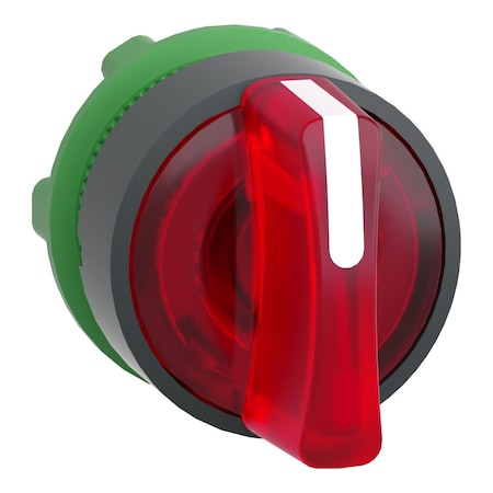 Schneider Electric ZB5AK1343 - Short Hand Select Swtch,Illum,Red,3 Pos,22mm