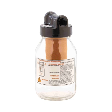 Gast AA800C - Air Line Filter, 32 oz Bowl, 1/2 in NPT, AA800 C