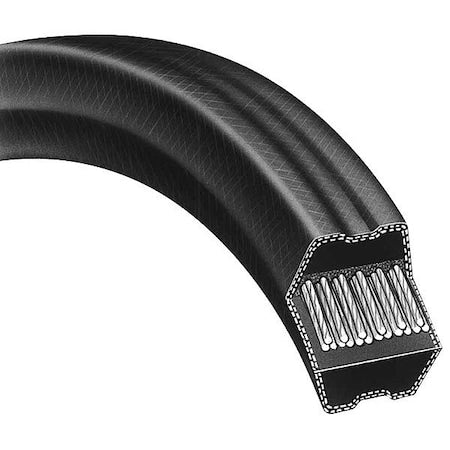 Bando AA51 - Double V-Belt, Double V, AA51, AA, CR, 53.10 in, 1/2 in Top Width