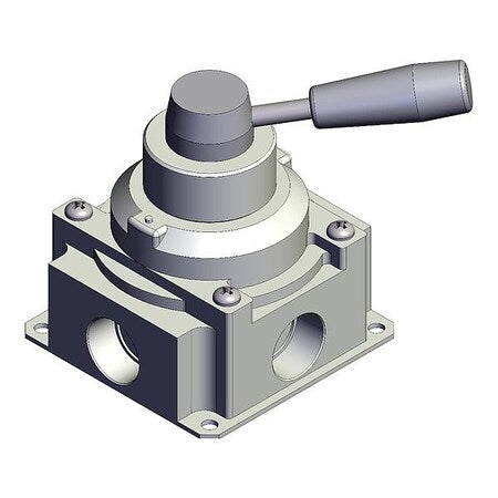 Smc VH402-N06 - Hand Valve, VH, Two-Position, 122 mm
