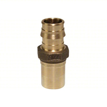 Uponor LFP4507575 - Strt, Brass, Barbed 3/4", Press-fit 3/4"