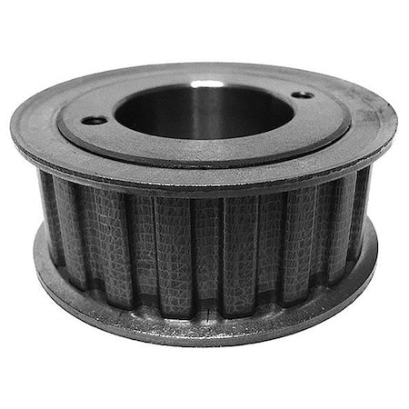 26HH100 - Timing Belt Pulley,Cast Iron,W17/16in