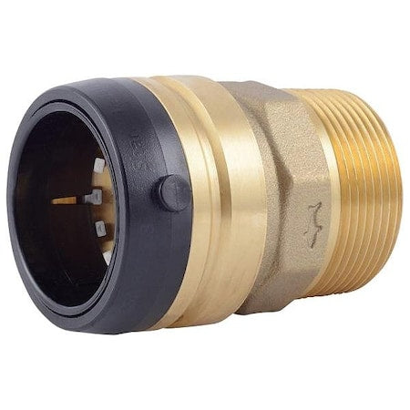 Sharkbite UXL114140M - Strt,Brass,Push-Fit11/2",MNPT11/2"