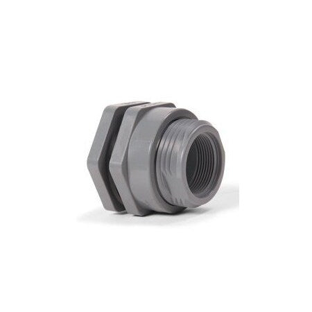 Hayward Flow Control BFA1005TEL - Bulkhead Tank Flange,PVC,1/2in,1/2in