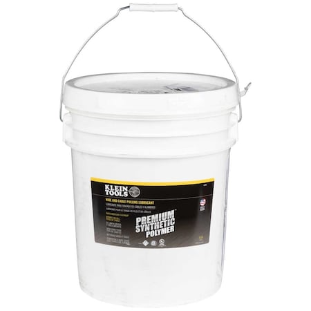 Klein Tools 51018 - Lubricant, 5 gal, Pail, Polymer Base, 140 Degrees F Max Op Temp, Blue