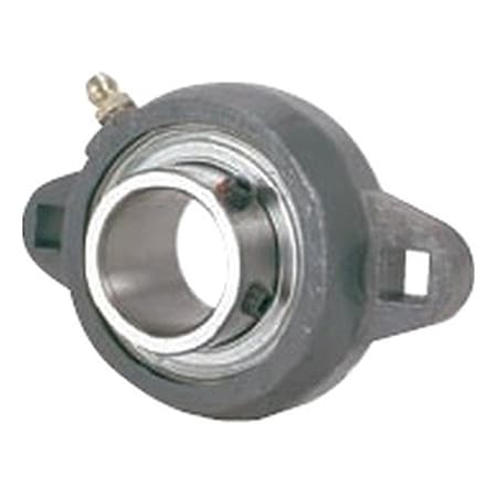 Timken GSFTD1 3/16 - 2 Holes, Rhombus Housing, Flange Mount Bearing, Radial Ball, 1-3/16 in Dia, Cast Iron, Set Screw