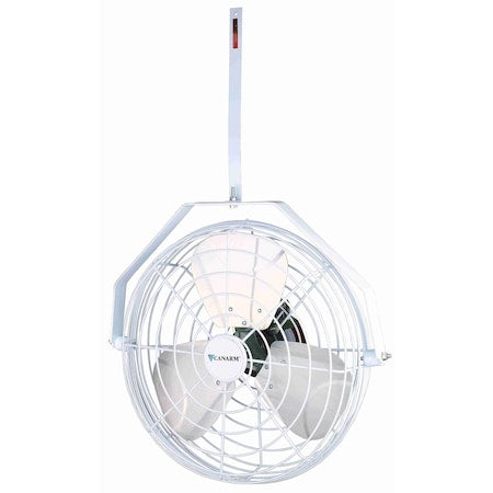 Canarm HAF18-W - Industrial Fan, Ceiling Mount, 18 in Blade Dia, 120 V, 4,227 cfm, Non-Oscillating