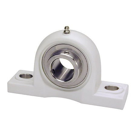 Iptci SUCTP204-12 - Pillow Block Bearing, Polymer Housing Material, Set Screw, Ball, 3/4 in Dia, Stainless Steel Insert Material