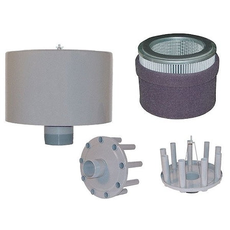 Solberg FS-275P-600 - Filter Silencer,6" MNPT Inlet, 1100 cfm