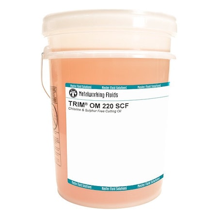 Trim OM220SCF-5G - Cutting Fluid, OM220 SCF, Straight Oil, 5 gal, Pail, Clear to Pale Yellow