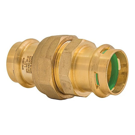 Quickfitting Surepress SPWU33R - Strt,Brass,Press-fit1in,Press-fit1in