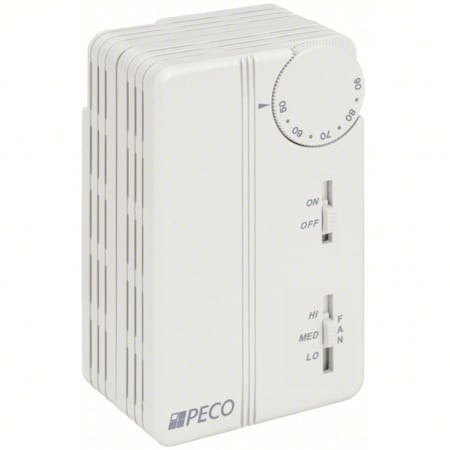 Peco TB155-046 - Fan Coil Tstat Analog,1 Pipe,24-277 V AC