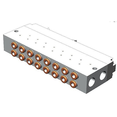 Smc SS5YJ3-32P-08-N3T - Valve Manifold,147 1/2 mm L,20 mm H