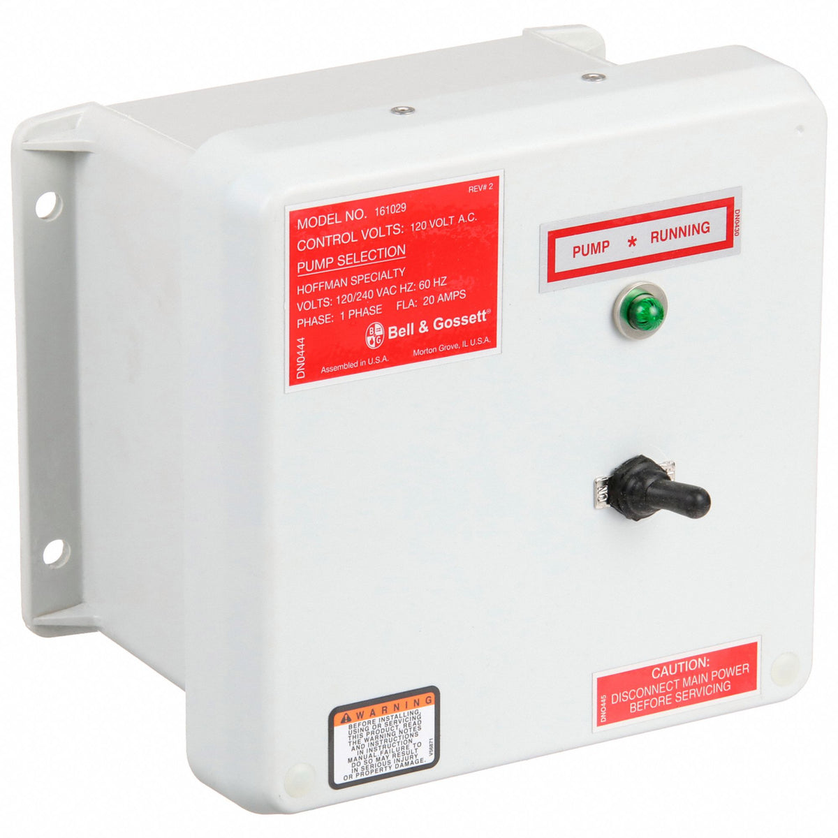 Hoffman 161029 NEMA-4X Control Panel