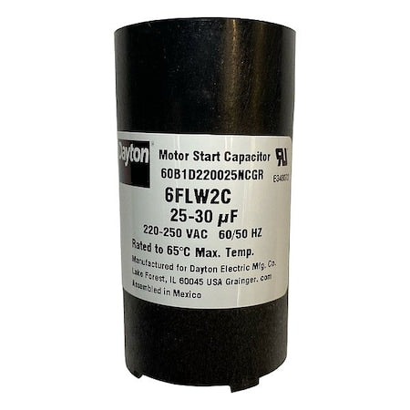 Dayton 6FLW2 - Motor Start Capacitor, Round