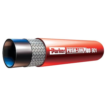 Parker 801-8-RED-010 - Hydraulic Hose,1/2" I.D,10 ft. L