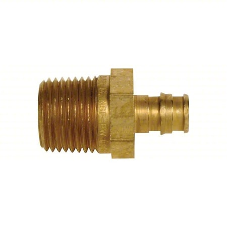 Uponor LF4527575 - Straight, Brass, Barbed 3/4", NPT 3/4"