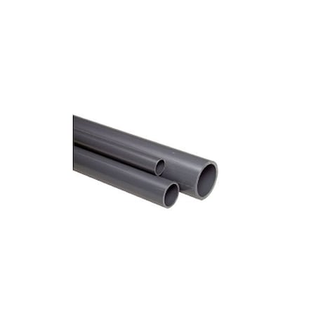 H0400250PW100B - Pipe, White, 2 1/2 in Unthreaded,10 ft L