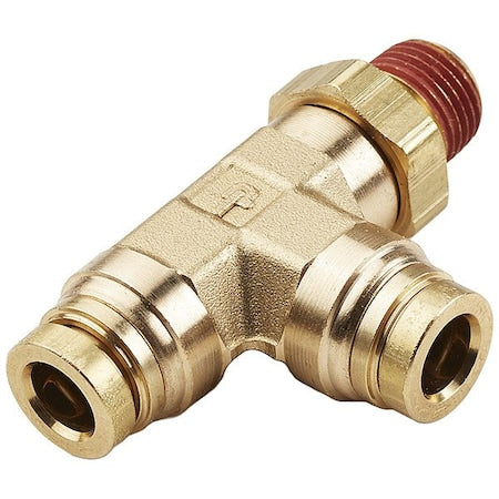 Parker VS171PTC-6-4 - Brass DOT Push-to-Connect Fitting, Brass, Gold