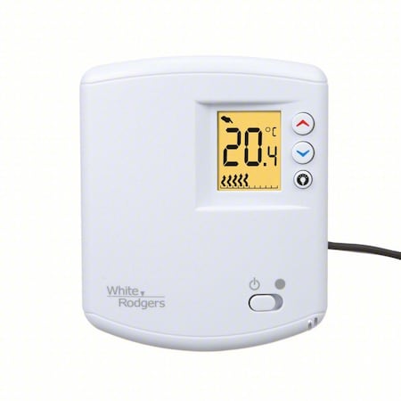White-Rodgers 01E65 144 - Line Voltage Thermostat, Heat Only, 45 to 90 F, Slide Switch, 120 V AC, 1 H