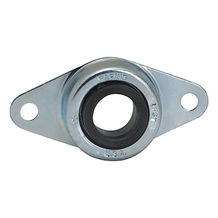 Timken LFST1 - 2 Holes, Rhombus Housing, Flange Mount Bearing, Radial Ball, 1 in Dia, Steel, Concentric Collar