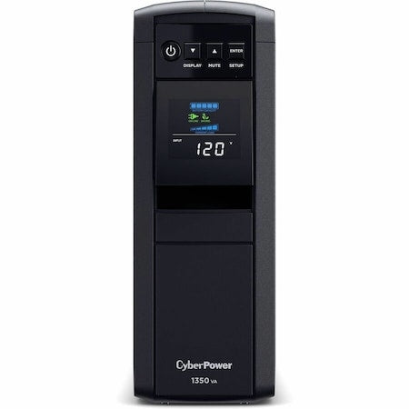 Cyberpower CP1350PFCLCD - UPS System, Line Interactive, Out: 120 V AC In: 120 V AC