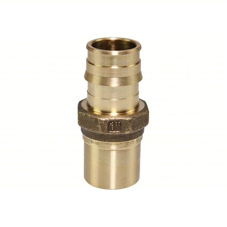 Uponor LFP4501010 - Strt, Brass, Barbed 1", Press-fit 1"