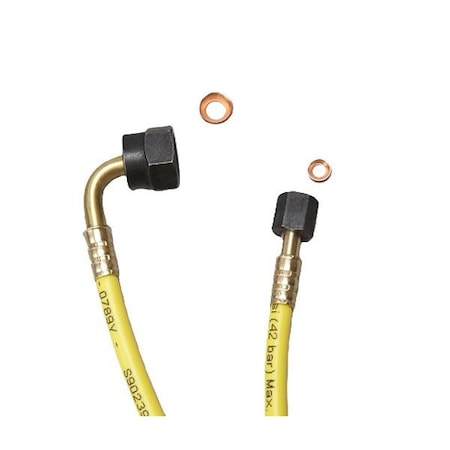Yellow Jacket 78748 - High Side Hose, 4 ft L, Yellow, 800 psi