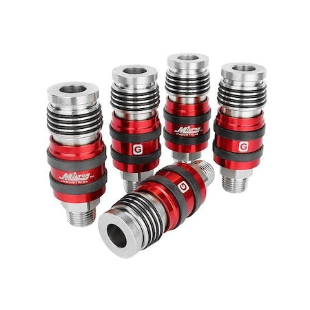 Milton 1774 - Safety Coupler Set,1/2" Sz,PK5