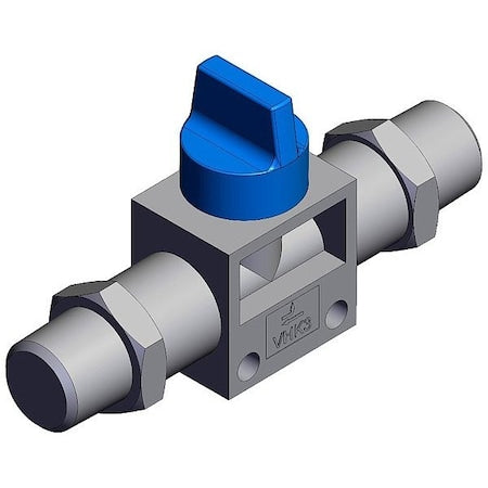 Smc VHK3A-02S-02S - Finger valve, VHK, 18 mm, 78 mm