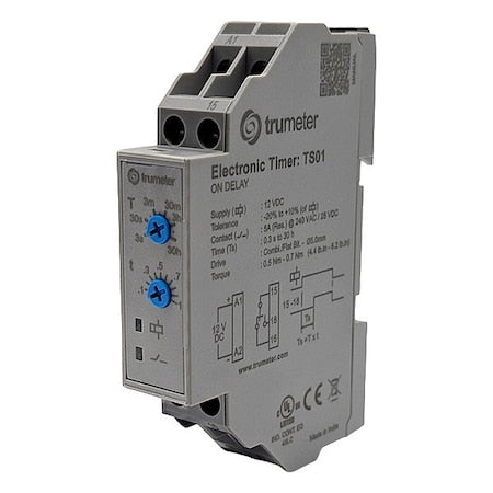 Trumeter TS01 - Time Delay Relay,12 V DC